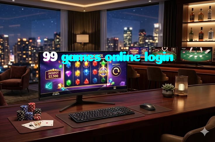 99 games online login casino presented on mobile device in Pakistan with slots and live games